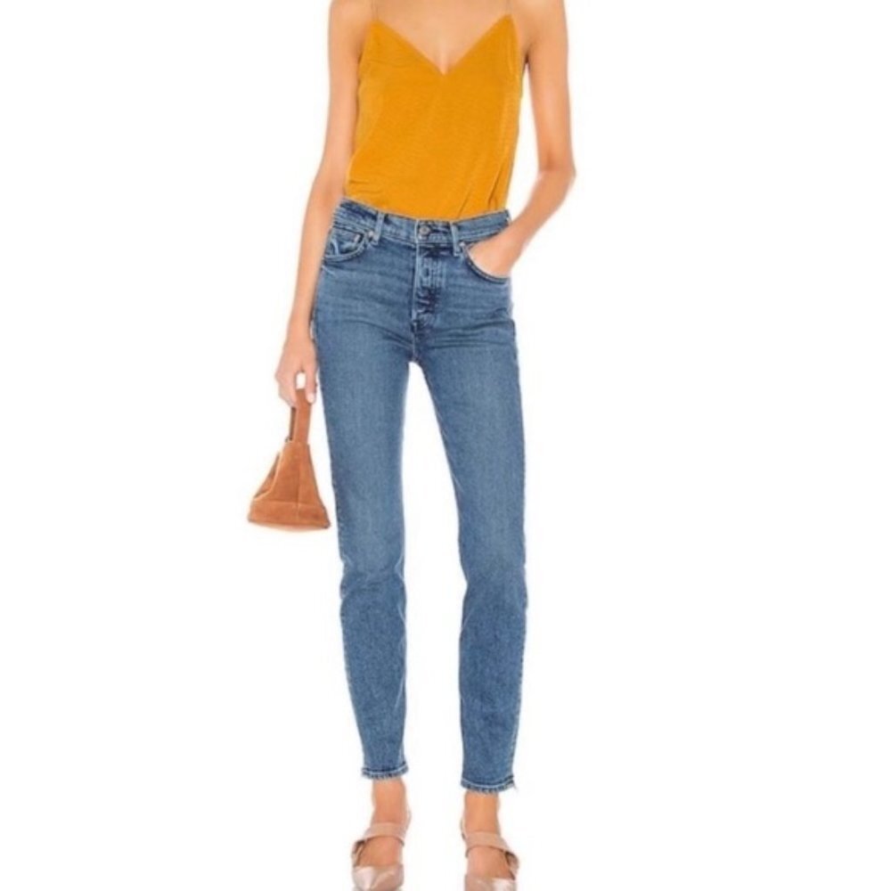 NWOT GRLFRND Karolina High-Rise Skinny Jeans in Coming Home